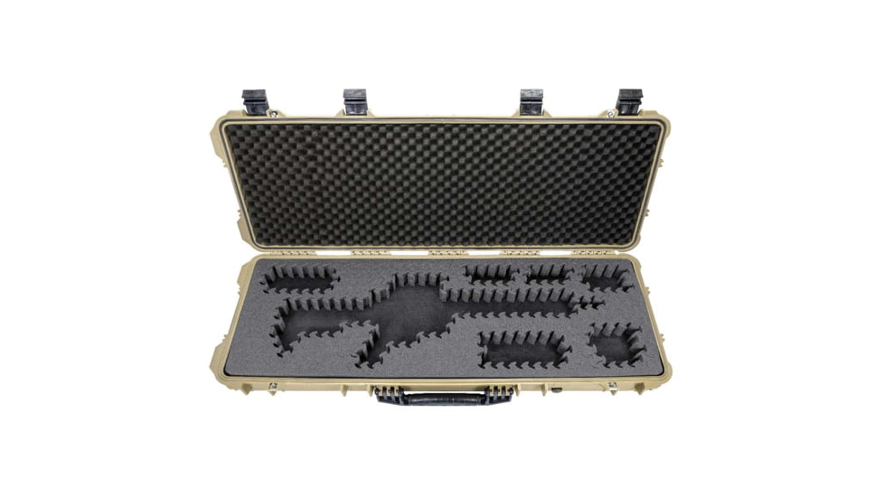 Eylar 44in Hard Rifle Case Equipped w/Ragar XP Crosslinked Foam Insert, Tan, SA00008-TAN-RG-XP