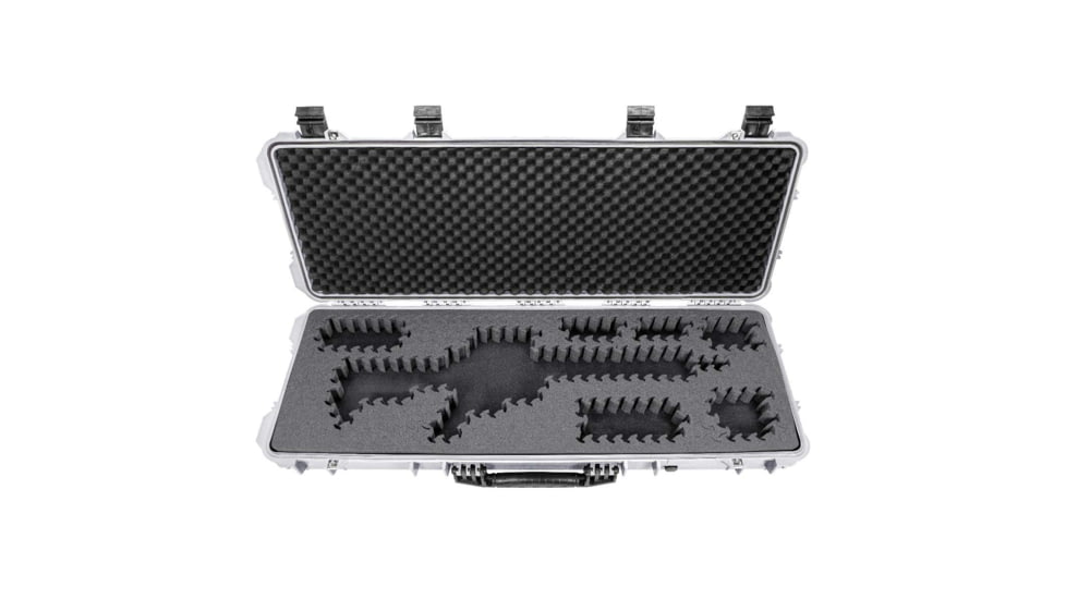 Eylar 44in Hard Rifle Case Equipped w/Ragar XP Crosslinked Foam Insert, White, SA00008-WHI-RG-XP