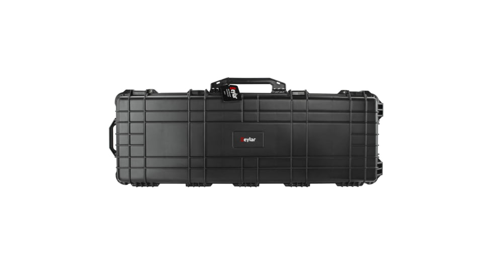 Eylar 44in Protective Roller Rifle Case Water and Shock Resistant w/ Foam, Black, SA00008