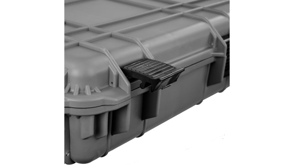 Eylar 44in Protective Roller Rifle Case Water and Shock Resistant w/ Foam, Gray, SA00008-Gra