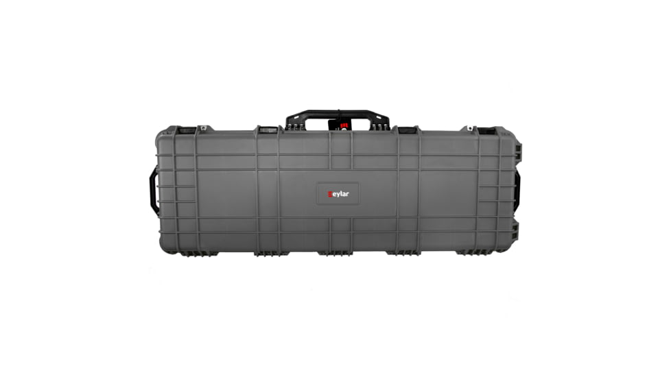 Eylar 44in Protective Roller Rifle Case Water and Shock Resistant w/ Foam, Gray, SA00008-Gra