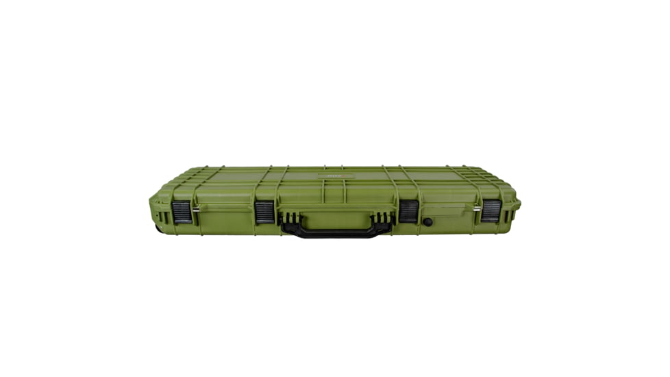 Eylar 44in Protective Roller Rifle Case Water and Shock Resistant w/ Foam, Green, SA00008-Grn