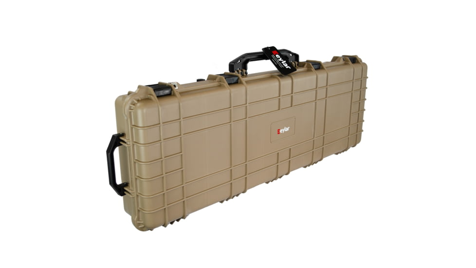Eylar 44in Protective Roller Rifle Case Water and Shock Resistant w/ Foam, Tan, SA00008-Tan