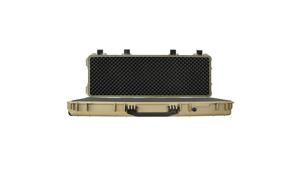 Eylar 44in Protective Roller Rifle Case Water and Shock Resistant w/ Foam, Tan, SA00008-Tan