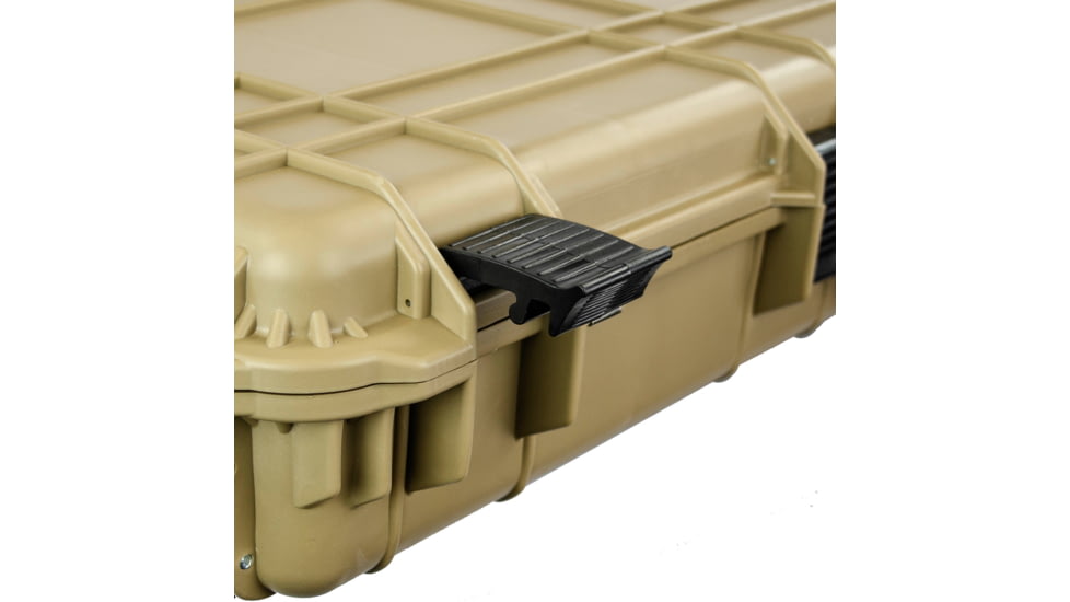 Eylar 44in Protective Roller Rifle Case Water and Shock Resistant w/ Foam, Tan, SA00008-Tan