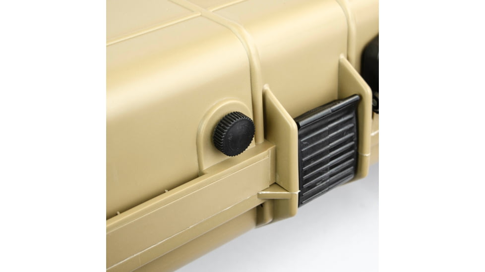 Eylar 44in Protective Roller Rifle Case Water and Shock Resistant w/ Foam, Tan, SA00008-Tan
