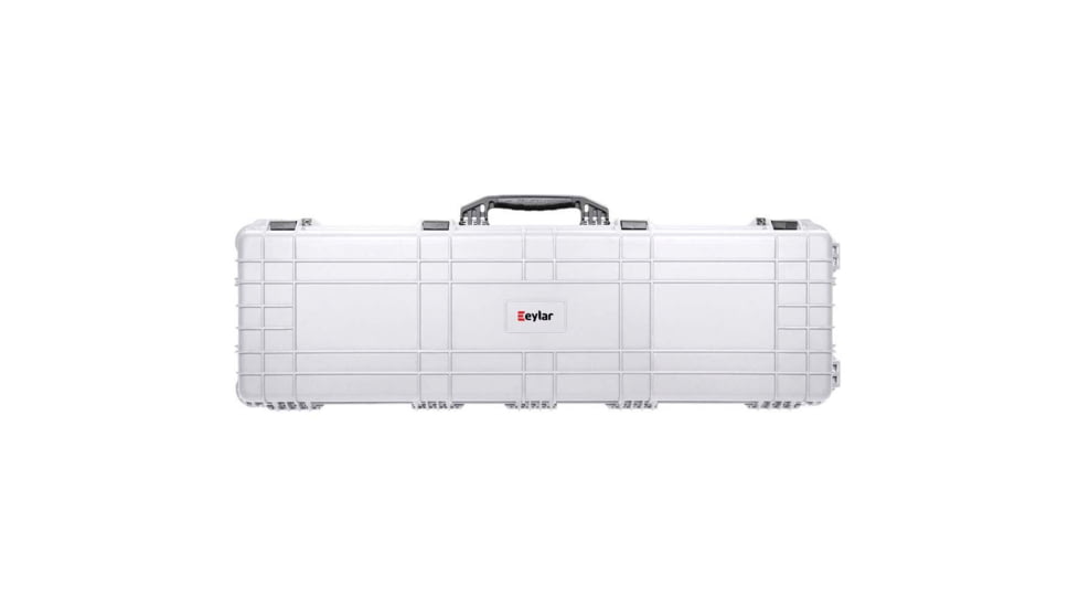 Eylar Extra Large 53in Waterproof Roller Hard Rifle Case w/Foam, Polar White, SA00015-WHI