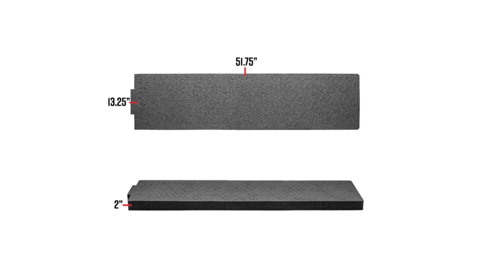 Eylar 54 in Intact Stacker Series Hard Rolling Rifle Case with RAGAR Foam