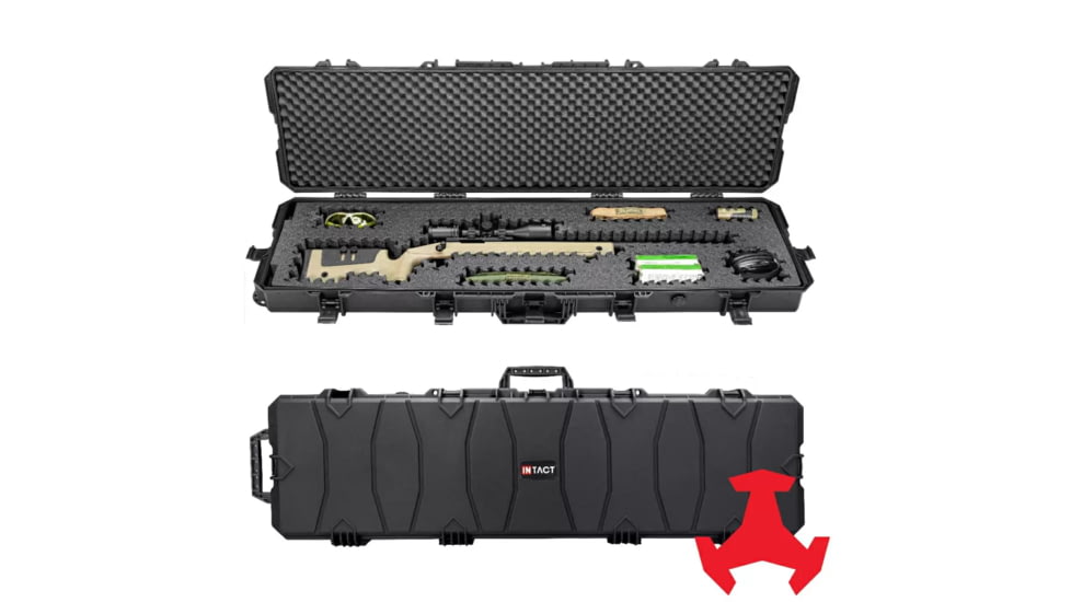 Eylar 54 in Intact Stacker Series Hard Rolling Rifle Case with RAGAR Foam