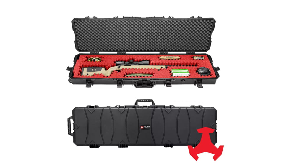 Eylar 54 in Intact Stacker Series Hard Rolling Rifle Case with RAGAR Foam