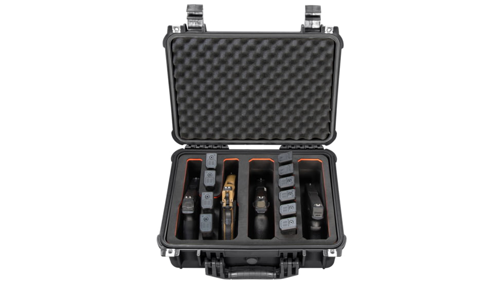 Eylar Eylar 16 in Waterproof Gun Case with 4 Gun/22 Mag RECON Rack EVA Foam Insert