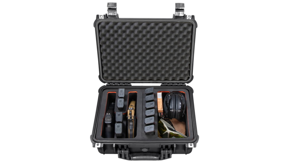 Eylar Eylar 16 in Waterproof Gun Case with 4 Gun/22 Mag RECON Rack EVA Foam Insert