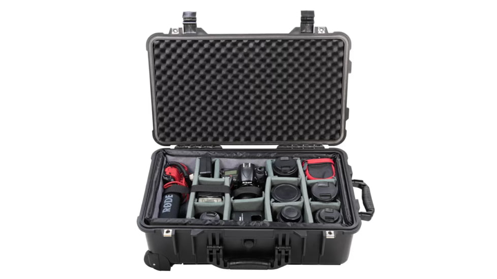 Eylar Eylar 22 in Hard Rolling Carry-On Camera Case with Adjustable Padded Divider