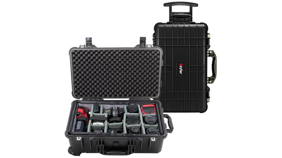 Eylar Eylar 22 in Hard Rolling Carry-On Camera Case with Adjustable Padded Divider