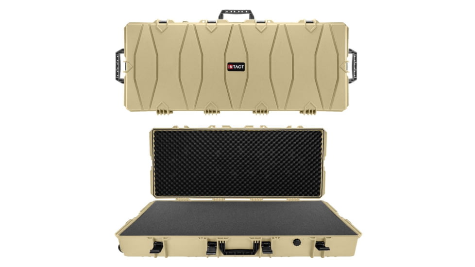 Eylar Intact 48in Stacker Series Deep Wide Roller Rifle Gear Case w/Foam, Tan, NG00005-TAN
