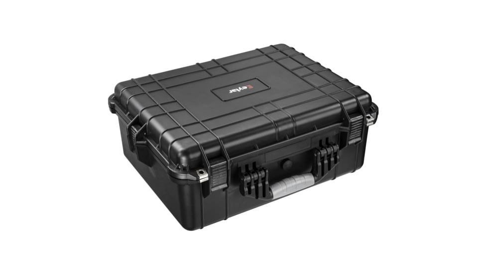 Eylar Large 20.62in Protective Gear Case Water and Shock Resistant w/ Foam, Black, SA00003