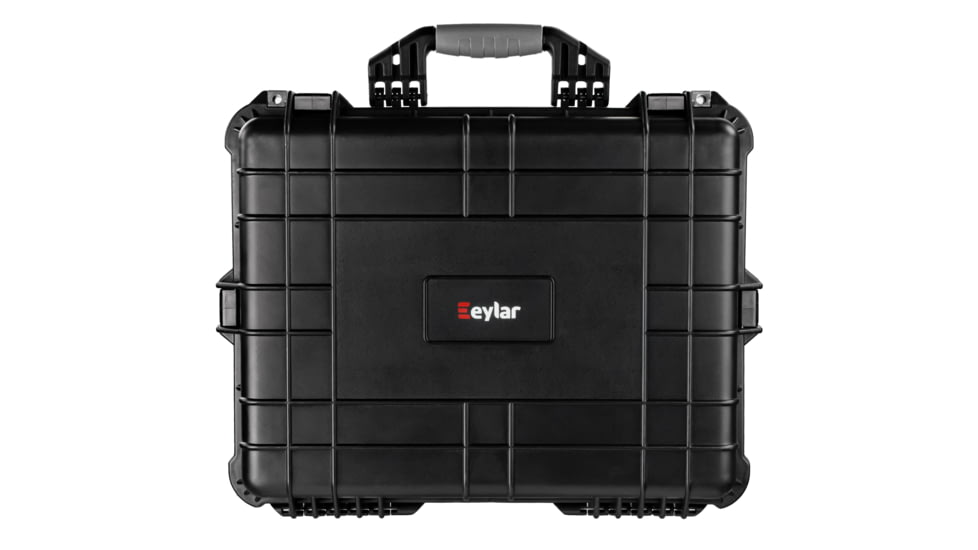 Eylar Large 20.62in Protective Gear Case Water and Shock Resistant w/ Foam, Black, SA00003
