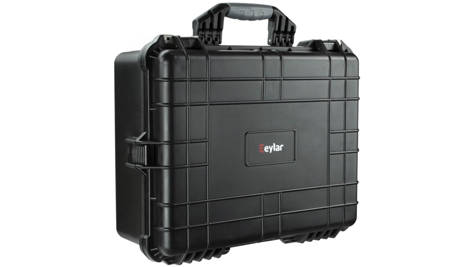 Eylar Large 20.62in Waterproof Gear Hard Case w/Foam, Black, SA00003