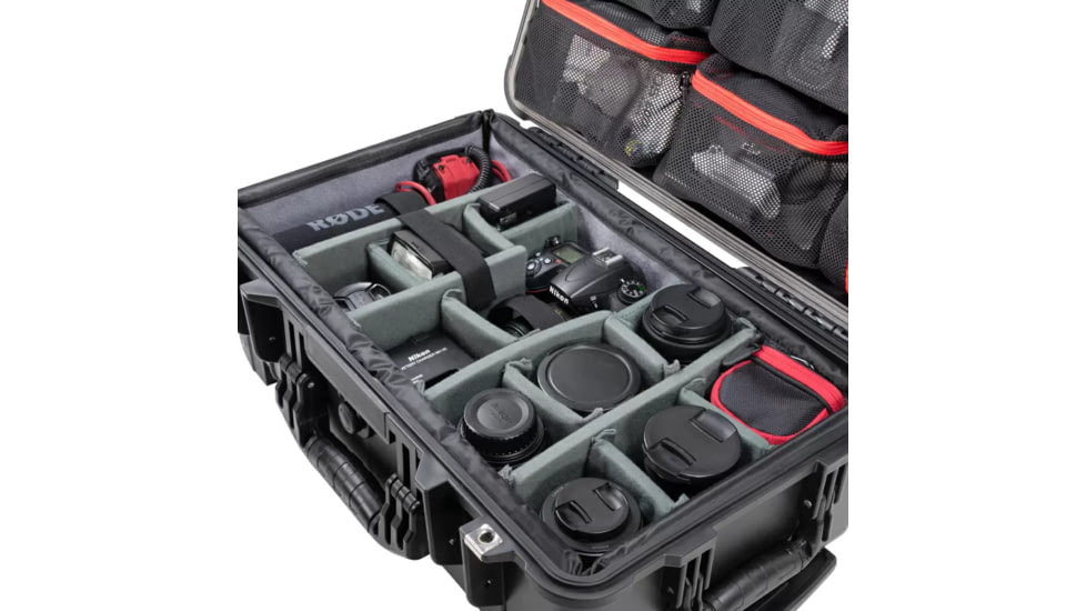 Eylar Eylar 22 in Hard Rolling Carry-On Camera Case with Adjustable Padded Divider and Lid Organizer