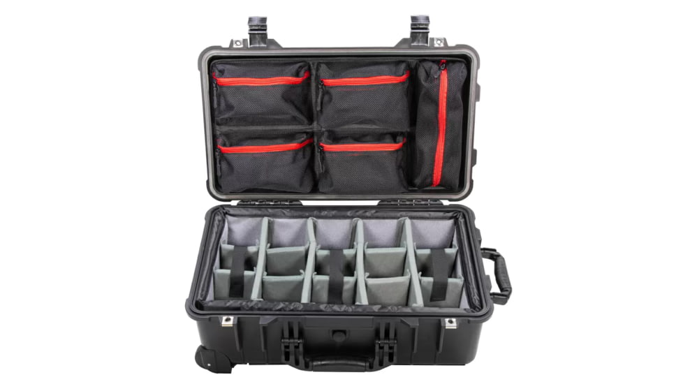 Eylar Eylar 22 in Hard Rolling Carry-On Camera Case with Adjustable Padded Divider and Lid Organizer