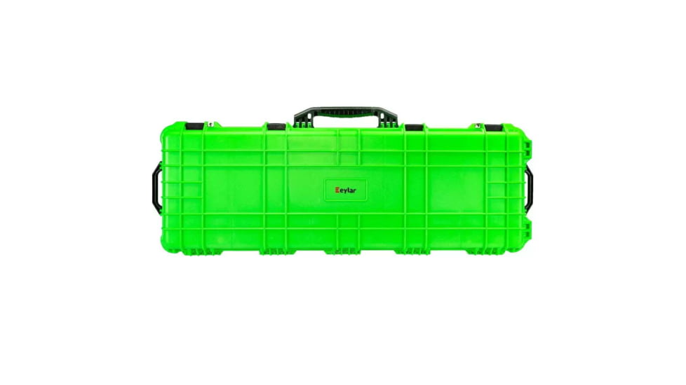 Eylar Standard 44in Waterproof Roller Hard Rifle Case w/Foam, Neon Green, SA00008-NGRN