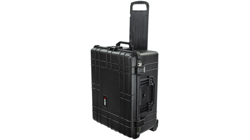Eylar Extra Large 24.64in Waterproof Protective Gear Roller Case w/Foam, Black, SA00006