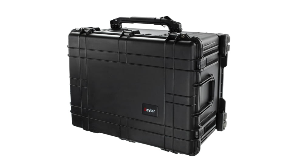 Eylar XXL 31.5in Protective Gear Roller Case Water and Shock Resistant w/ Foam, Black, SA00007