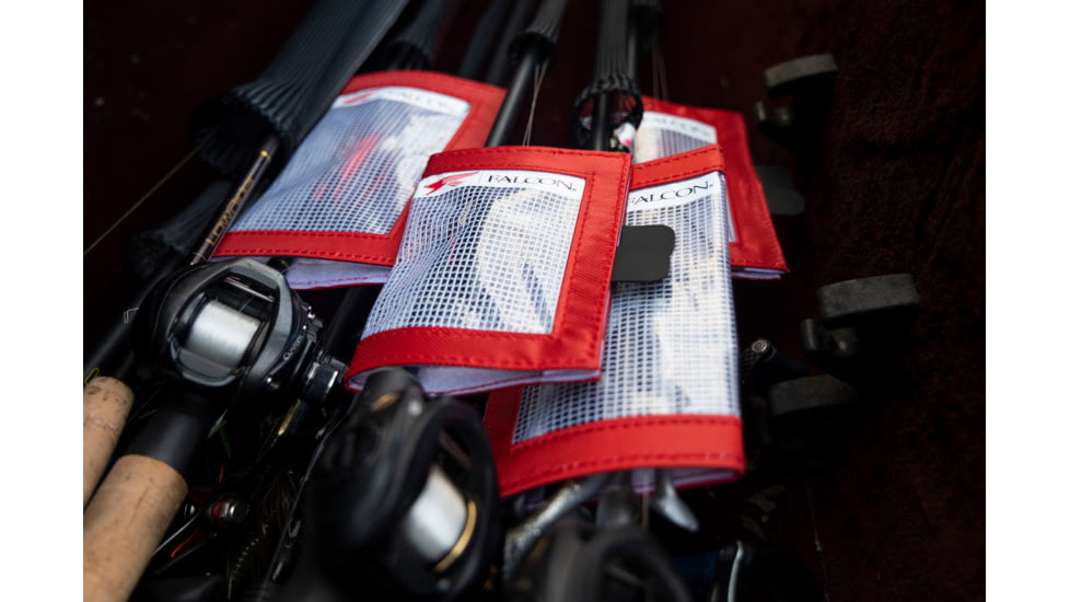 Falcon Rods Lure Wrap, Medium, Black, 5.75 inT x 8 inL x .25 inW, FTO-LR-1