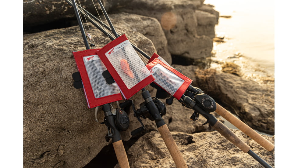 Falcon Rods Lure Wrap, Medium, Black, 5.75 inT x 8 inL x .25 inW, FTO-LR-1