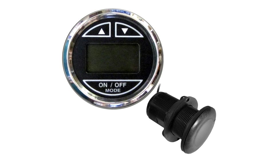 Faria Beede Instruments 2" Depth Sounder w/Thru-Hull Transducer - Chesapeake Black - Stainless Steel Bezel 74672