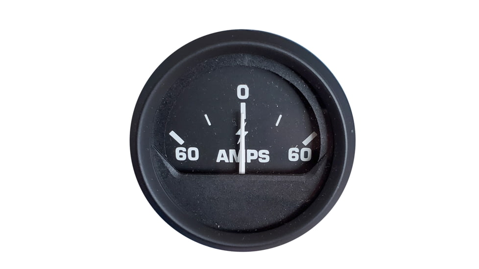 Faria Beede Instruments Ammeter Gauge 60-0-60 Amps - Black 77424
