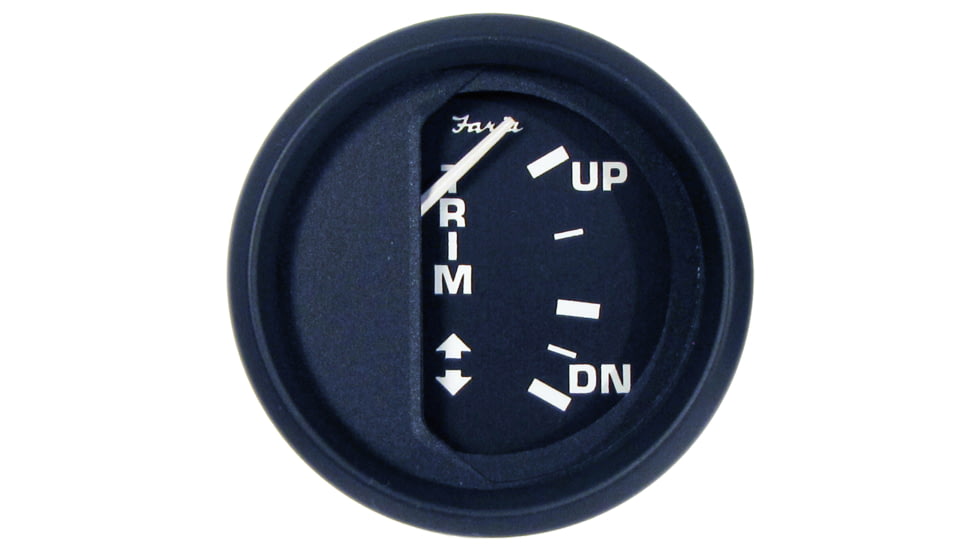 Faria Beede Instruments Black 2" Trim Gauge Mercury / Mariner / Mercruiser / Volvo DP / Yamaha-2001 and newer Euro 54694