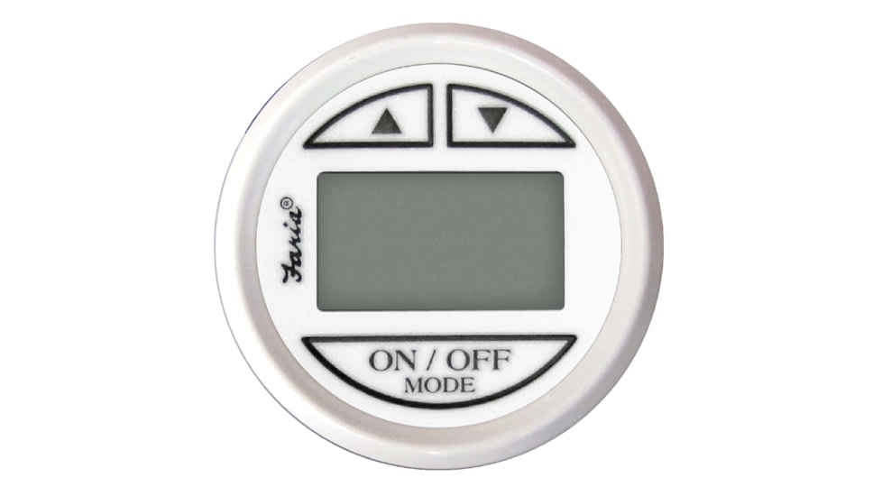 Faria Beede Instruments Depth Sounder With In-Hull Mounted Transducer - Dress, White, 13151