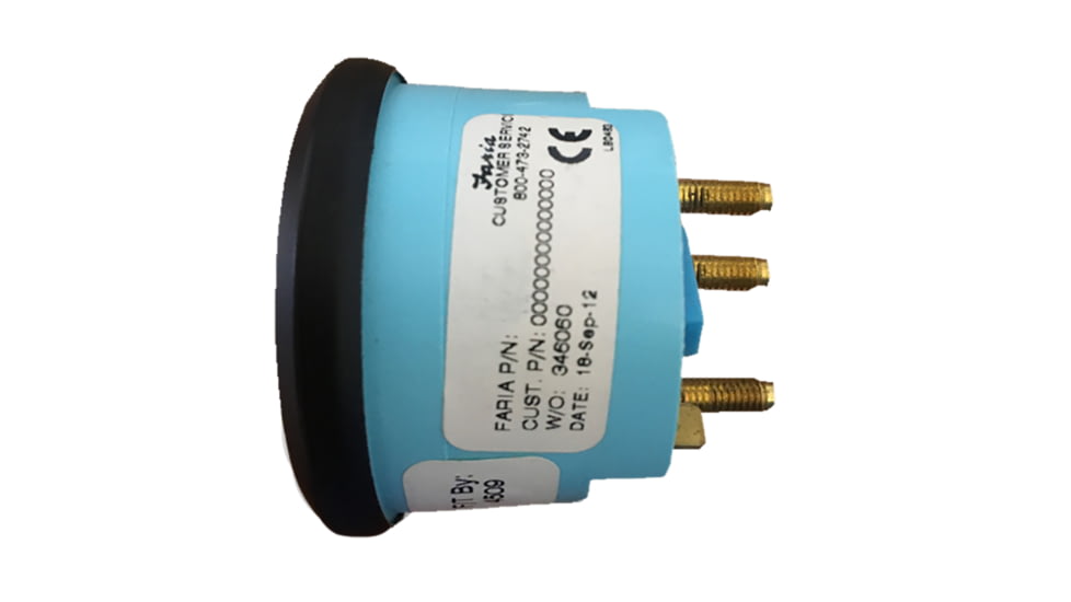 Faria Beede Instruments Euro Tank Level Gauge, Potable Water - 2in, 12830