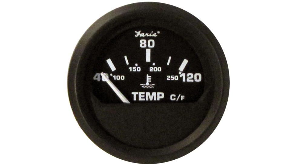Faria Beede Instruments Euro Water Temperature Gauge 40 120C, Metric 2in, 12814