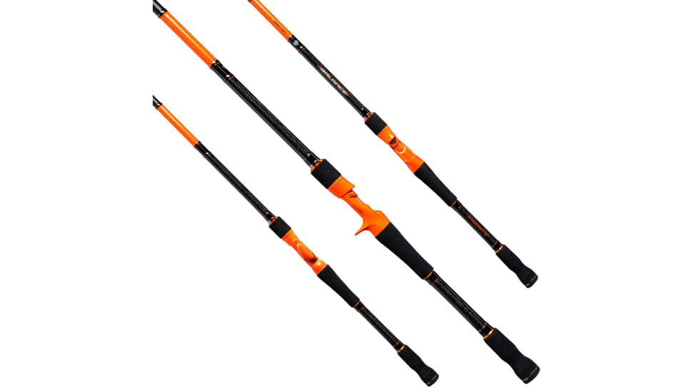 Favorite Fishing Balance Casting Rod, Medium, 6ft 10in, Orange/Black, BBLNC-6101M