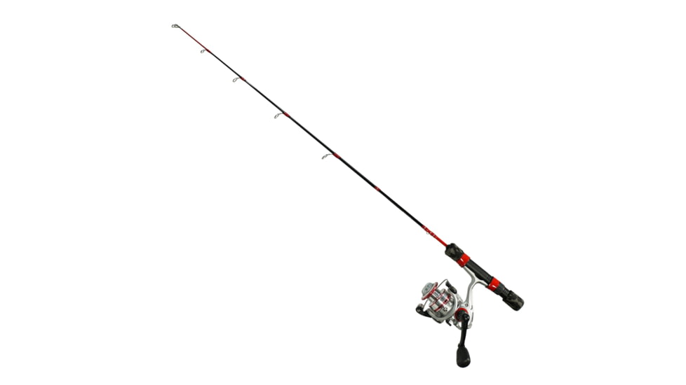 Favorite Fishing Army Ice Rod Combo, 32in, Medium Heavy, Black/Red, ARICE-321MH