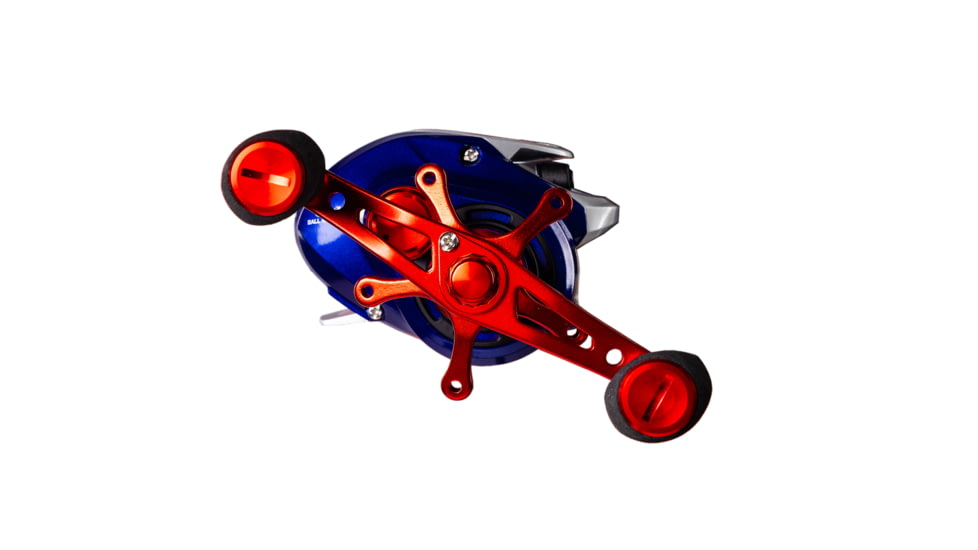 Favorite Fishing Defender Casting Reel, 100, RTL, 5+1BB, Red//White/Blue, DFR100HGL-RTL