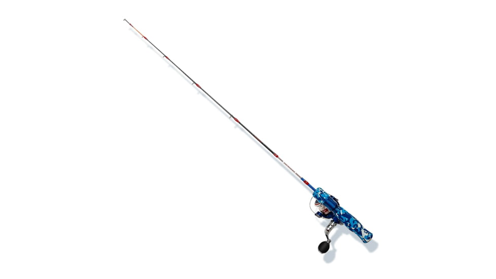 Favorite Fishing Defender Ice Rod Combo, 28in, Medium Light, Red/White/Blue, DFICE-281ML