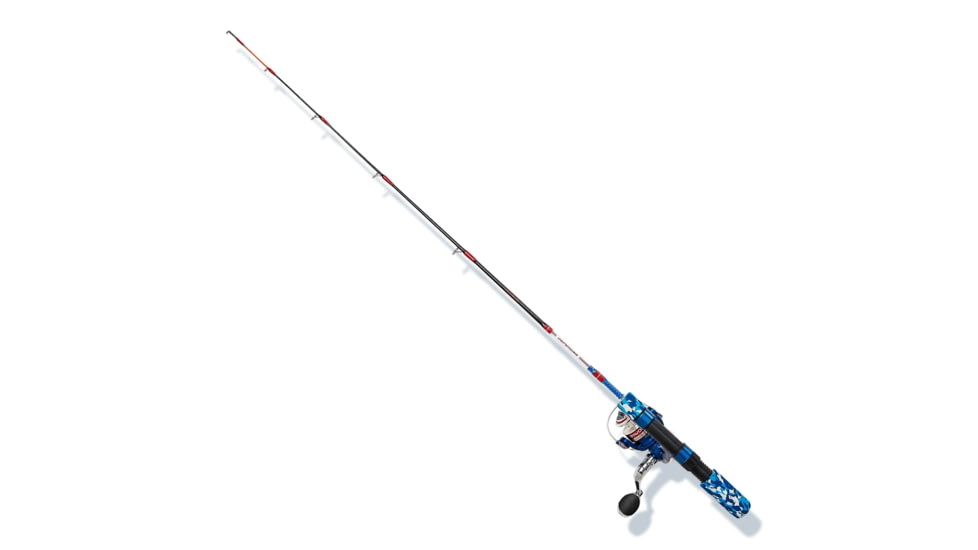 Favorite Fishing Defender Ice Rod Combo, 32in, Medium Heavy, Red/White/Blue, DFICE-321MH