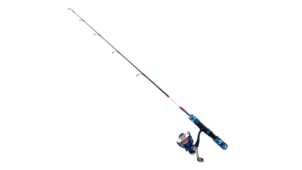 Favorite Fishing Defender Ice Rod Combo, 32in, Medium Heavy, Red/White/Blue, DFICE-321MH