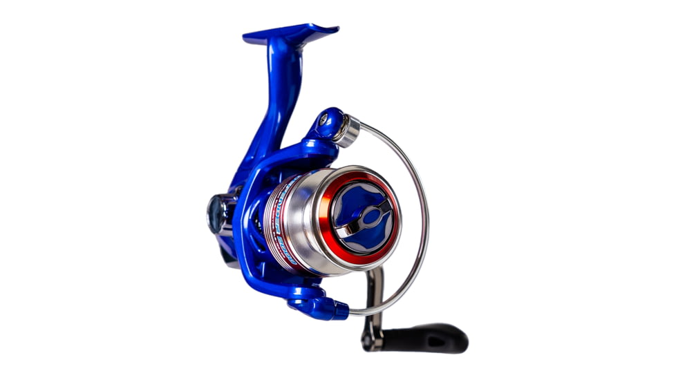 Favorite Fishing Defender Spinning Reel, 2000, 5.2:1 Gear Ratio, 4+1 BB, Red/White/Blue, DFR2000-RTL