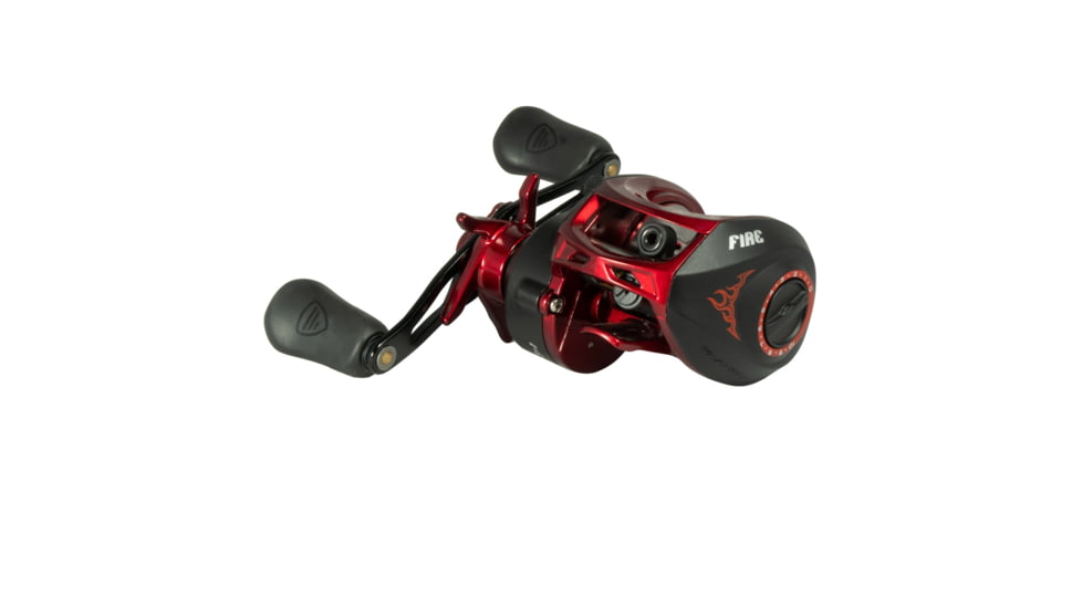Favorite Fishing PBF Fire Stick Casting Reel, 6.4-1 Left, Hand, Red/Black, FS100NGL