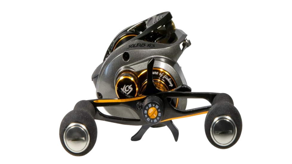 Favorite Fishing Soleus XCS casting reel, Gun Metal XCS 7.3:1, Right, Gun Metal, SLSM7XR