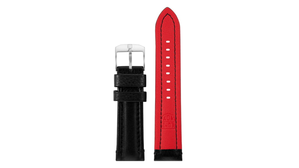 Luminox Black/Red Genuine Leather Strap 50C60154, black-red-genuine-leather-strap