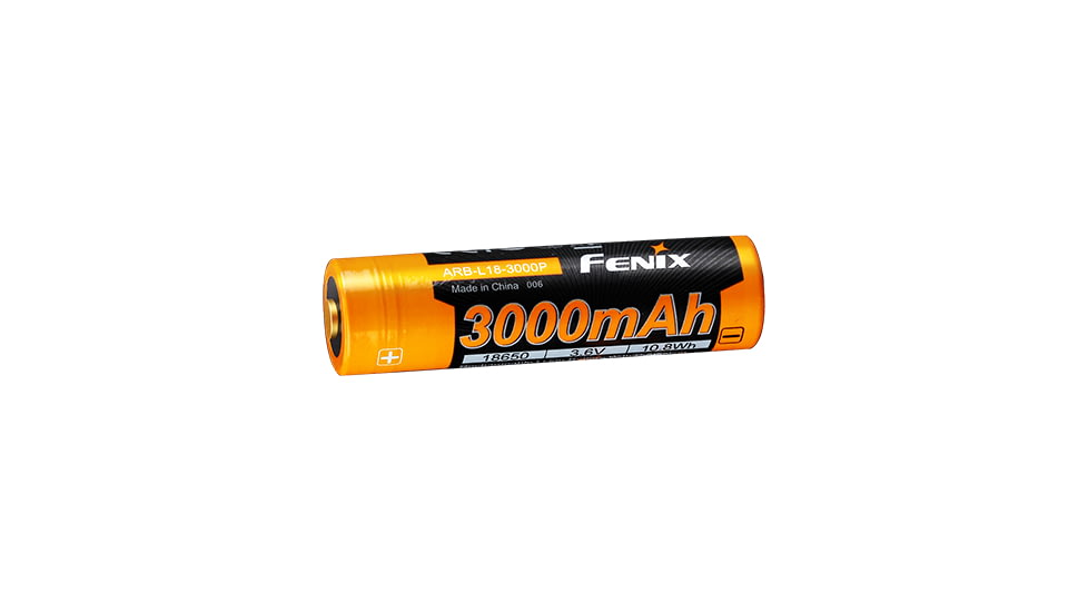 Fenix 18650 Rechargeable Battery, 3000mAh, ARB-L18-3000P
