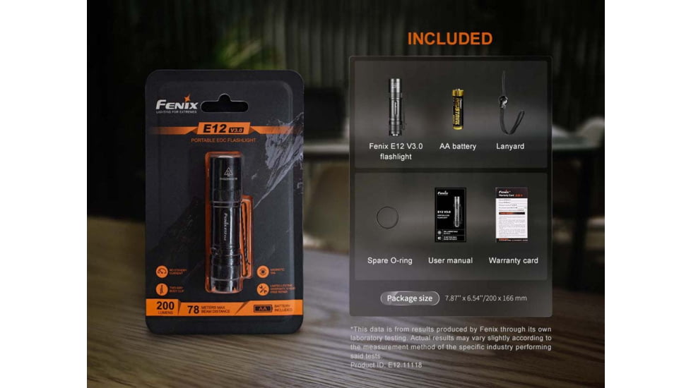 Fenix 200 Lumen EDC Flashlight, 1408714