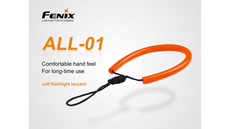 Fenix Lighting ALL-01 Lanyard Black, Black, ALL-01