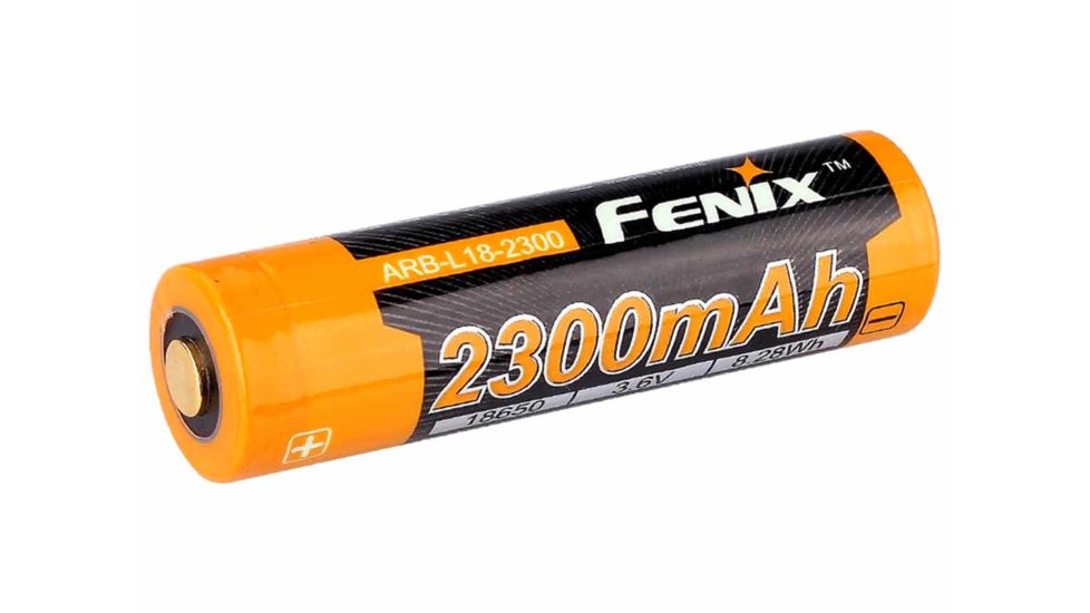 Fenix ARB-L18-2300 Li-ion Button-Top Battery, Orange, ARB-L18-2300