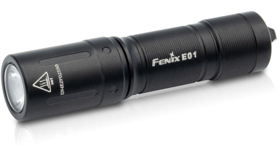 Fenix E01 V2.0 Flashlight, Black, E01V2BK